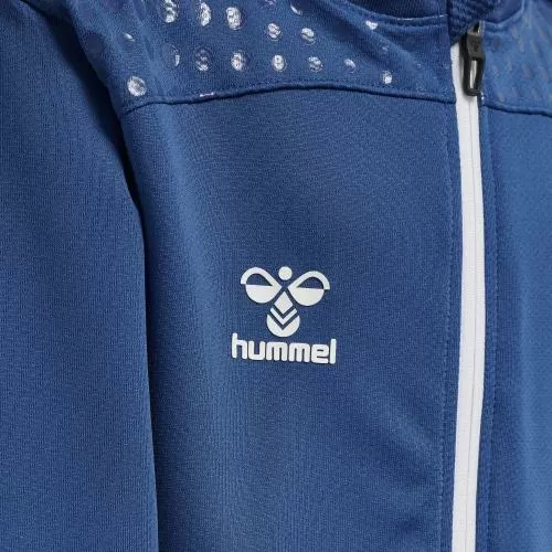Hummel Hmllead Zip Poly Hoodie Kids - true blue