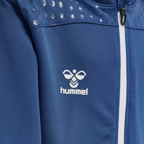 Hummel Hmllead Zip Poly Hoodie Kids - true blue