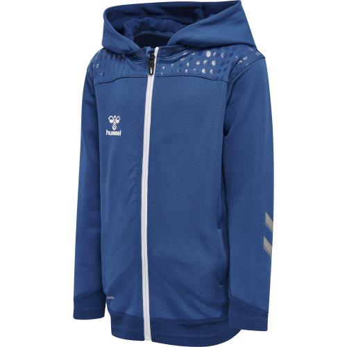 Preview: Hummel Hmllead Zip Poly Hoodie Kids - true blue