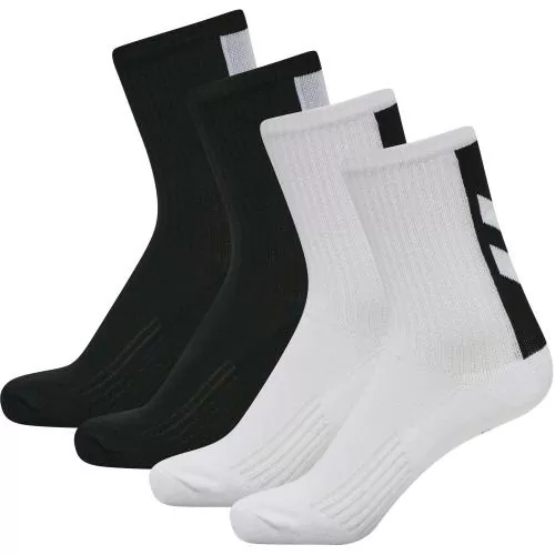 Hummel Hmllegacy Chevron 4-Pack Socks Mix - white/black