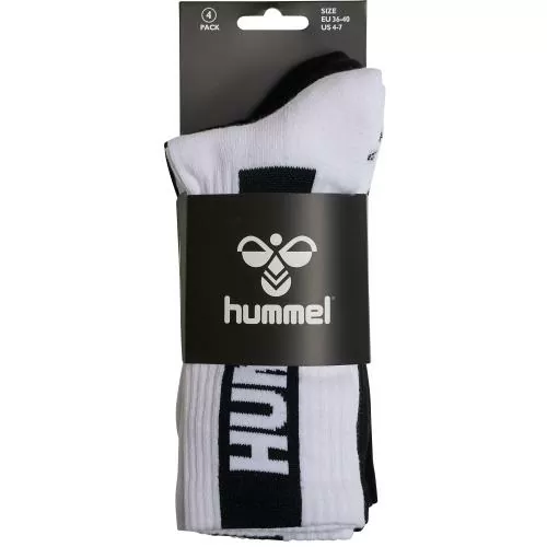 Hummel Hmllegacy Core 4-Pack Socks Mix - white/black