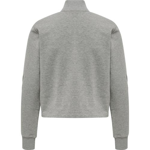 Preview: Hummel Hmllgc Nikka Cropped Halfzip - grey melange