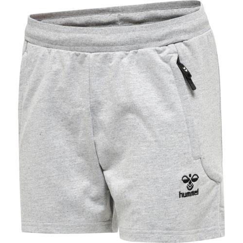 Preview: Hummel Hmlmove Grid Cot. Shorts Woman - grey melange