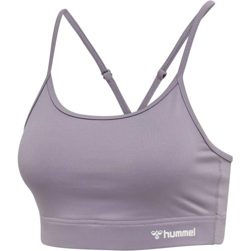 Preview: Hummel Hmlmt Chipo Padded Sports Bra - minimal gray