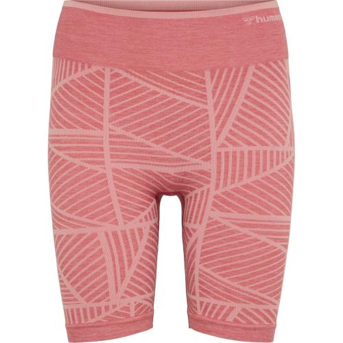Preview: Hummel Hmlmt Energy Seamless Mw Shorts - withered rose/rose tan melange