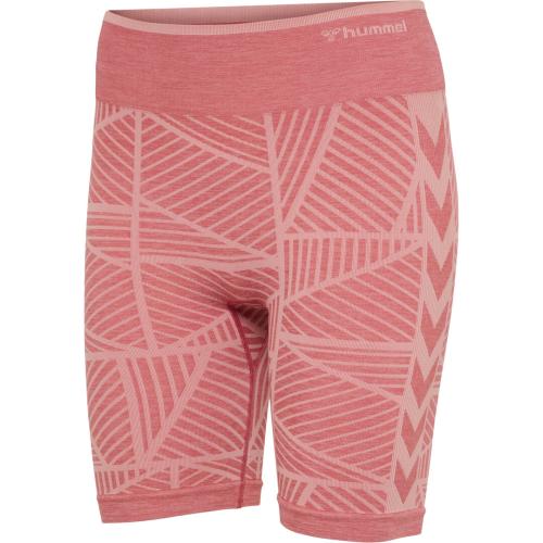 Preview: Hummel Hmlmt Energy Seamless Mw Shorts - withered rose/rose tan melange