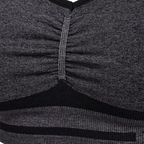 Preview: Hummel Hmlmt Lulu Seamless Scrunch Bra - black melange
