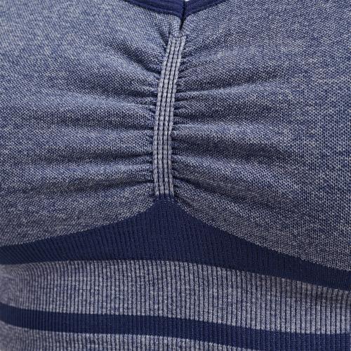 Preview: Hummel Hmlmt Lulu Seamless Scrunch Bra - insignia blue melange