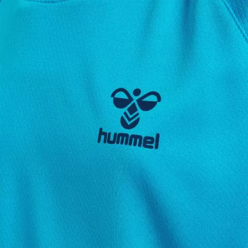 Hummel Hmlongrid Poly Jersey S/S Kids - atomic blue/marine