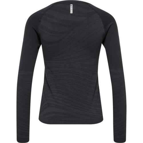 Preview: Hummel Hmlongrid Seamless L/S Wo - jet black/forged iron