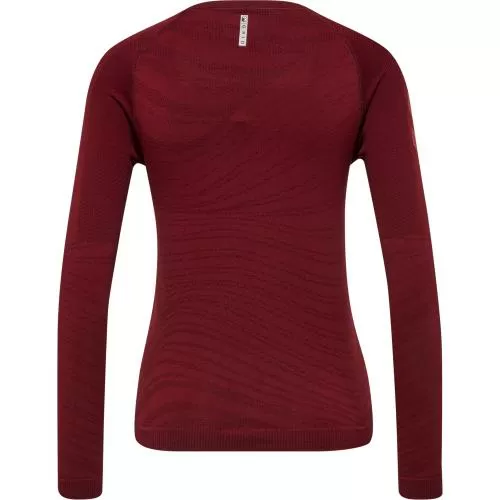 Hummel Hmlongrid Seamless L/S Wo - rhubarb/nasturtium