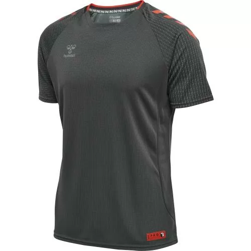 Hummel Hmlpro Grid Training Jersey S/S - forged iron/quiet shade