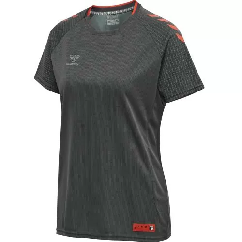 Hummel Hmlpro Grid Training Jersey S/S Wo - forged iron/quiet shade