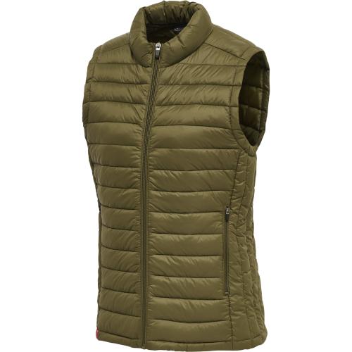 Preview: Hummel Hmlred Quilted Waistcoat Woman - dark olive