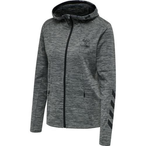 Preview: Hummel Hmlselby Zip Hoodie - dark grey melange