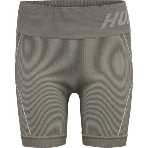 Preview: Hummel Hmlte Christel Seamless Shorts - chateau gray/driftwood melange