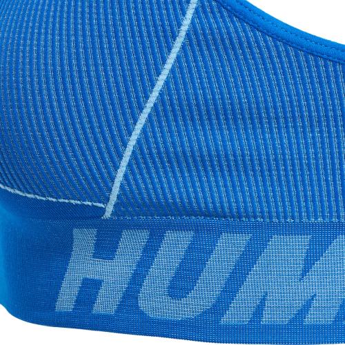 Preview: Hummel Hmlte Christel Seamless Sports Top - placid blue/lapis blue melange