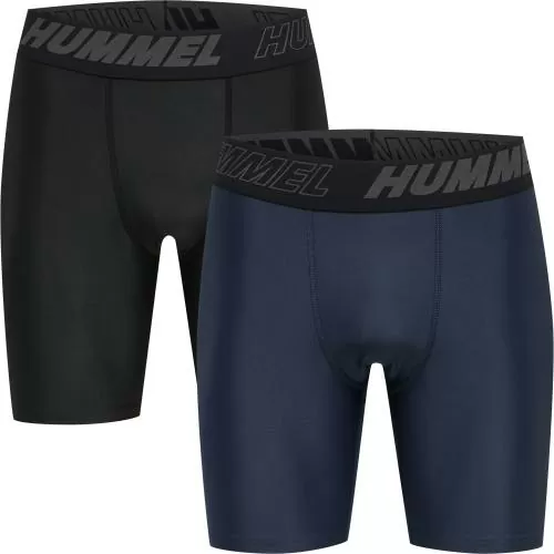 Hummel Hmlte Topaz 2-Pack Tight Shorts - black/insigina blue