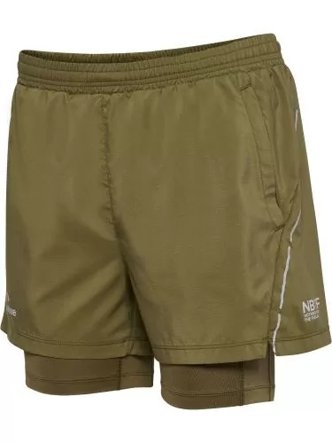 Hummel Nwlfast 2In1 Zip Pocket Shorts W - capers