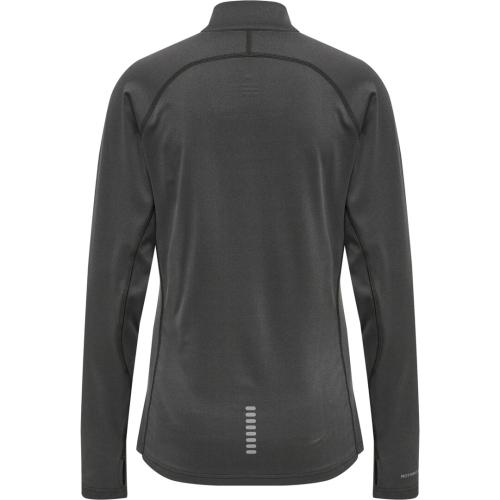 Preview: Hummel Women 1/2 Zip L/S - forged iron melange