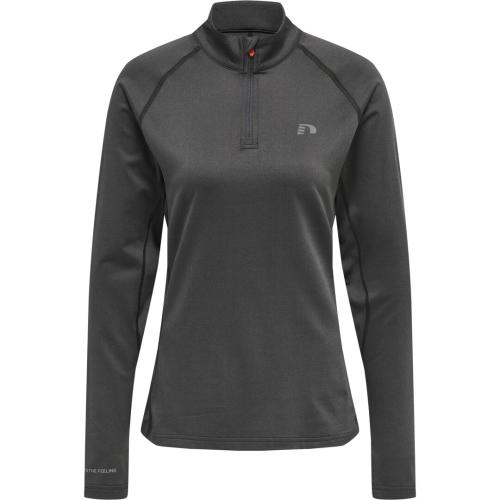 Preview: Hummel Women 1/2 Zip L/S - forged iron melange