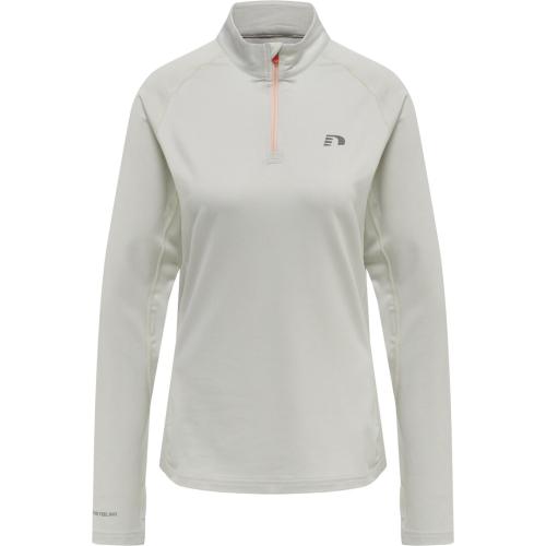 Preview: Hummel Women 1/2 Zip L/S - oyster mushroom melange