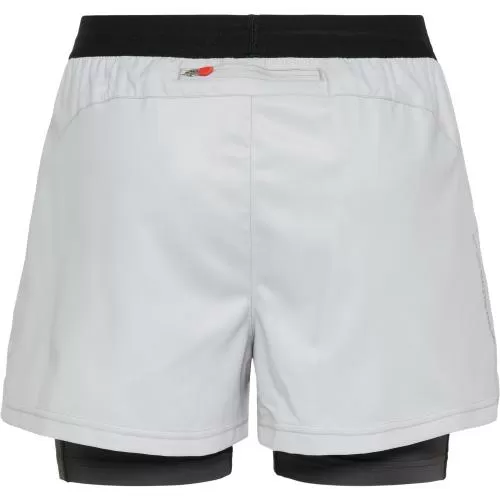 Hummel Women 2-In-1 Running Shorts - oyster mushroom