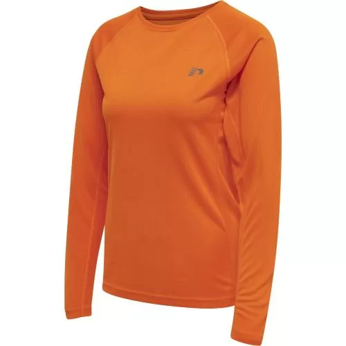 Hummel Women Core Running T-Shirt L/S - orange tiger