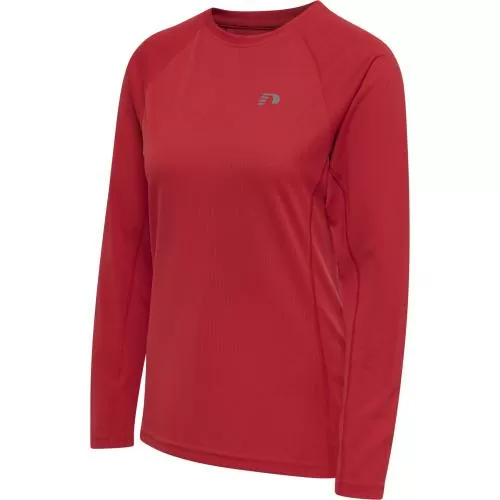 Hummel Women Core Running T-Shirt L/S - tango red