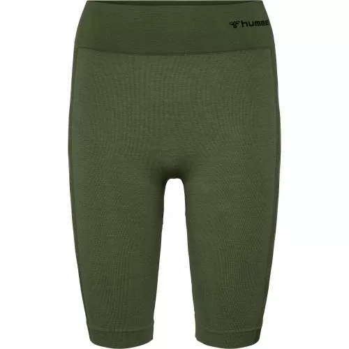 Hummel Hmlclea Seamless Cycling Shorts - climbing ivy/beetle melange