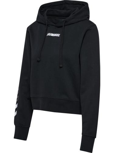 Preview: Hummel Hmlelemental Short Hoodie Woman - black