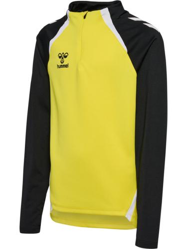 Preview: Hummel Hmllead 2.0 Half Zip Kids - blazing yellow/black