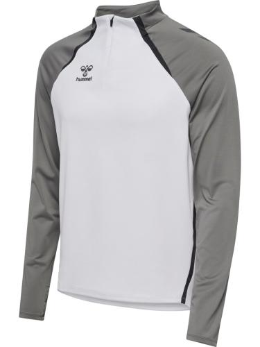 Preview: Hummel Hmllead 2.0 Half Zip - white/steel gray
