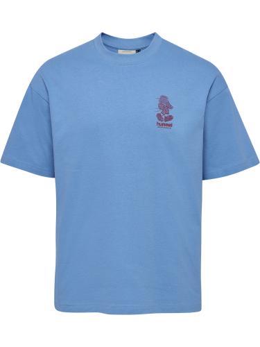 Preview: Hummel Hmlloose T-Shirt S/S Bees Stadium - lichen blue