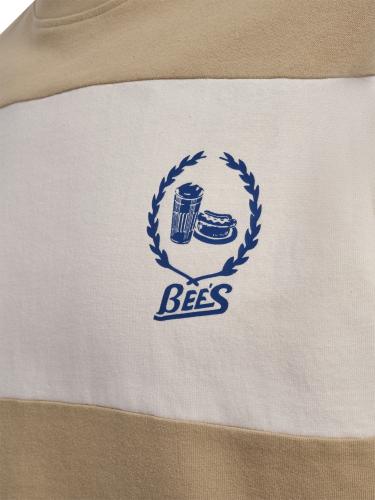 Preview: Hummel Hmlloose T-Shirt S/S Bees Stripe - tofu/cornstalk