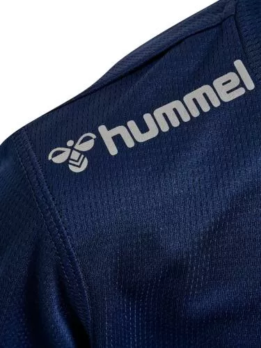 Hummel Hmlrun Jersey S/S Kids - black iris