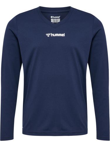 Preview: Hummel hmlBl Essential Tee L/S Kids - marine