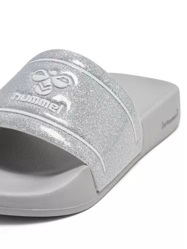 Hummel Pool Slide Glitter Jr - lunar rock