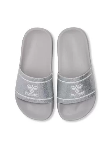 Hummel Pool Slide Glitter Jr - lunar rock