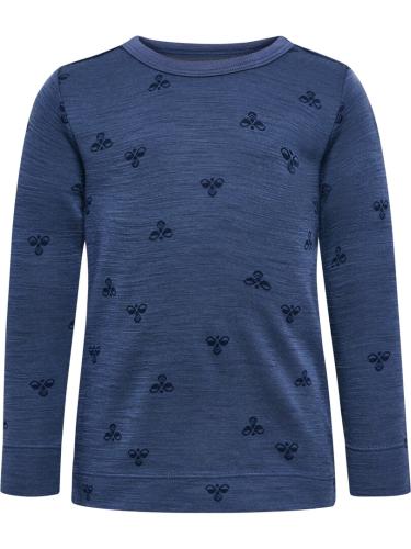 Preview: Hummel hmlMini Wool T-Shirt L/S - vintage indigo