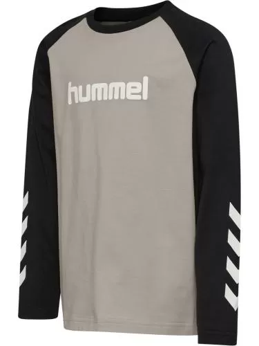 Hummel hmlJr Logo T-Shirt L/S - rock ridge
