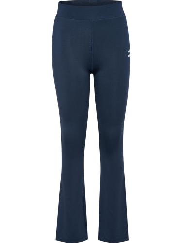 Preview: Hummel hmlJr High Waist Flared Tights - black iris/black iris