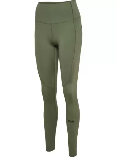Hummel hmlHiit Intensity High Waist Tights - deep lichen green