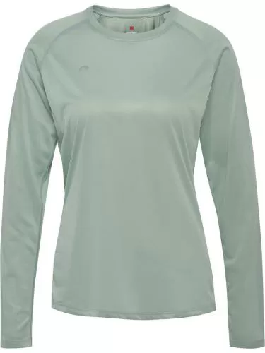 Newline nwlBeat W T-Shirt L/S - green milieu