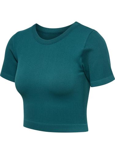 Preview: Einzelstück Hummel hmlPulse Seamless Rib W T-Shirt S/S - balsam