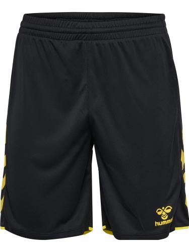 Preview: Hummel hmlCore 2.0 Shorts - black/blazing yellow