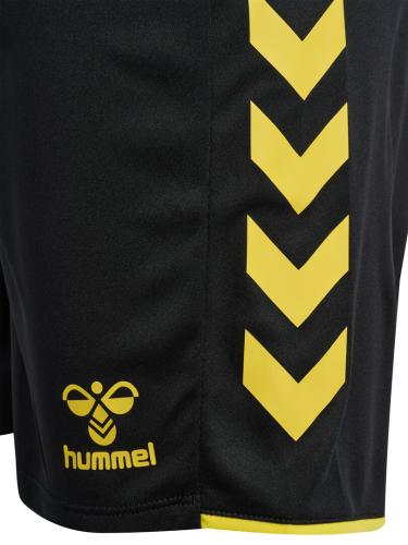 Preview: Hummel hmlCore 2.0 Shorts - black/blazing yellow