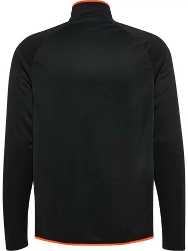 Hummel hmlCore 2.0 Half Zip - black/orange tiger