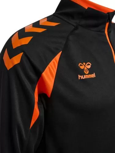 Hummel hmlCore 2.0 Half Zip - black/orange tiger