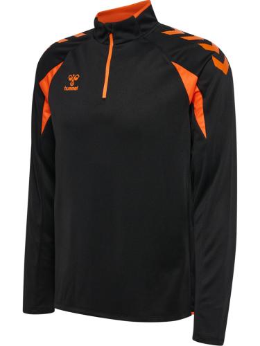 Preview: Hummel hmlCore 2.0 Half Zip - black/orange tiger